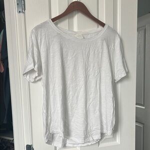 Elegant White Short Sleeve Women's Tee